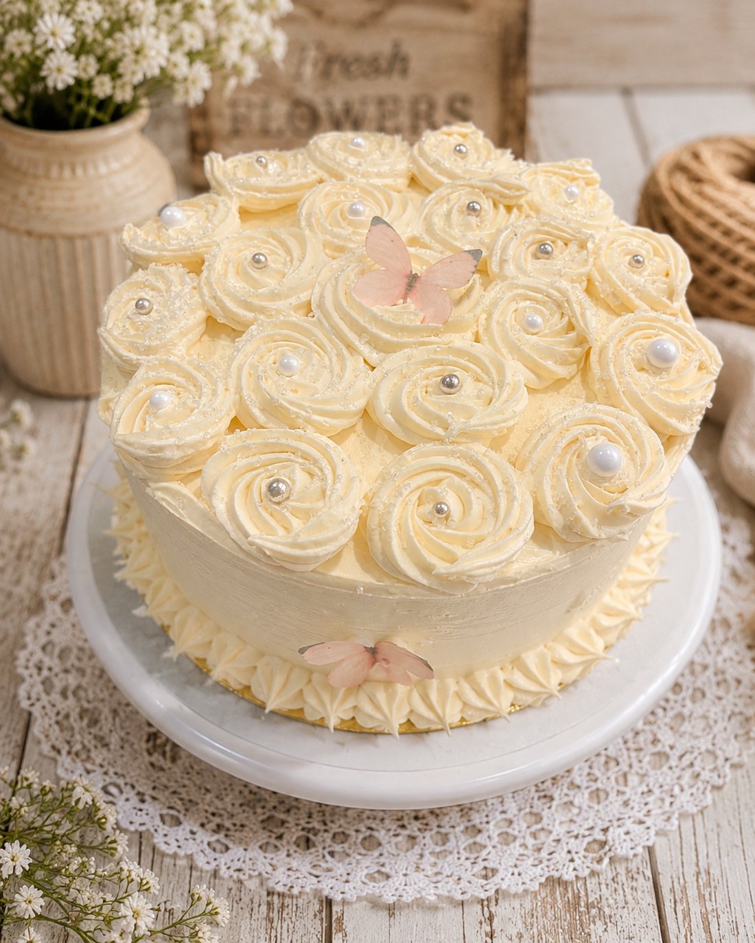 Buttercream celebration cake